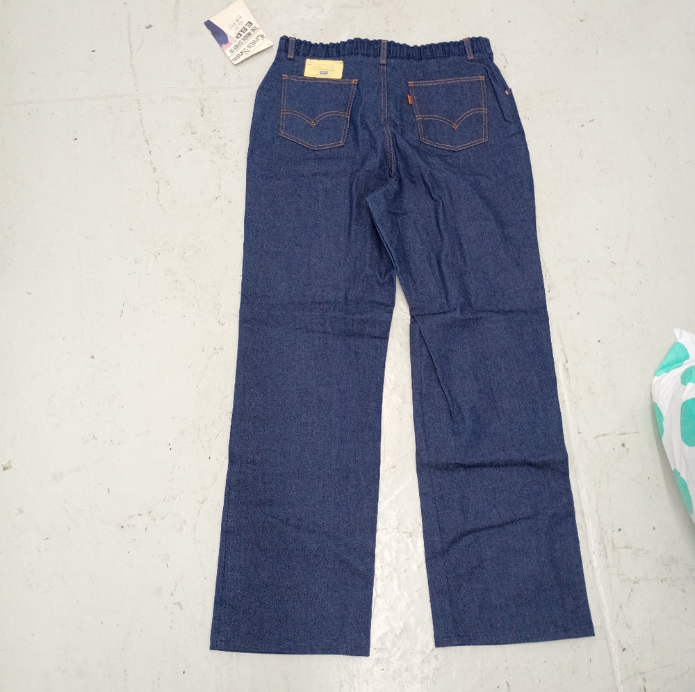 Levi's Orange Tab Blue Relaxed Jeans with Classic Indigo Wash